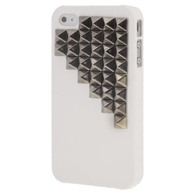 Stair Diamond Style Black Rivet Plastic Protective Case for iPhone 4 & 4S