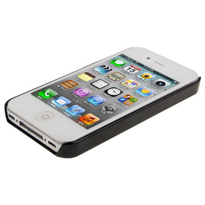 Calvaire Diamond Style Black Rivet Plastic Protective Case for iPhone 4 & 4S