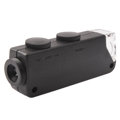 60X-100X Zoom Power Digital Microscope Lens with Back Cover for iPhone4 & 4S(Black)