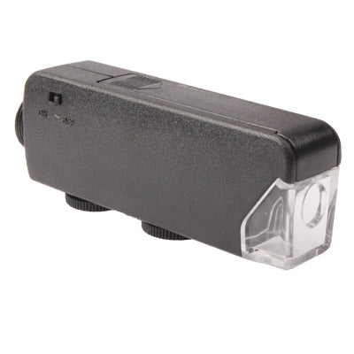 60X-100X Zoom Power Digital Microscope Lens with Back Cover for iPhone4 & 4S(Black)