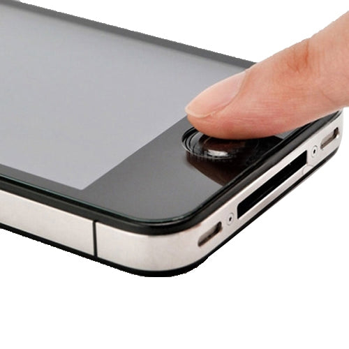 0.3mm Ultra-thin Explosion-proof Tempered Glass Film with 4 x Button Sticker for iPhone 4 & 4S(Transparent)