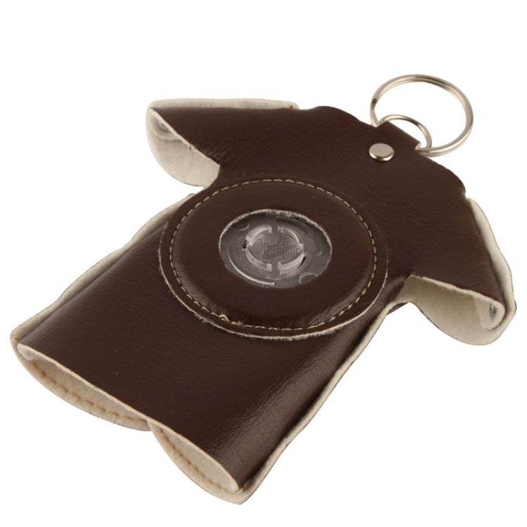WUBENFU Series Detachable Leather Clothing Keyring Wood Texture Transparent Plastic Case with Leopard Phone Neck Rope for iPhone 4 & 4S