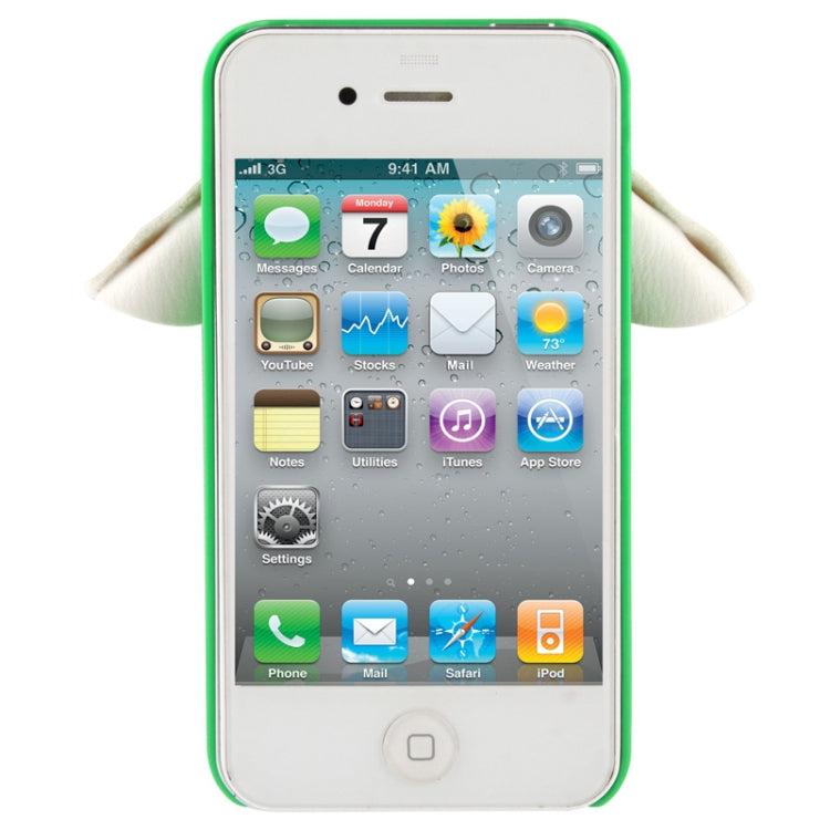 WUBENFU Series Detachable Leather Clothing Keyring Wood Texture Plastic Case with Leopard Phone Neck Rope for iPhone 4 & 4S