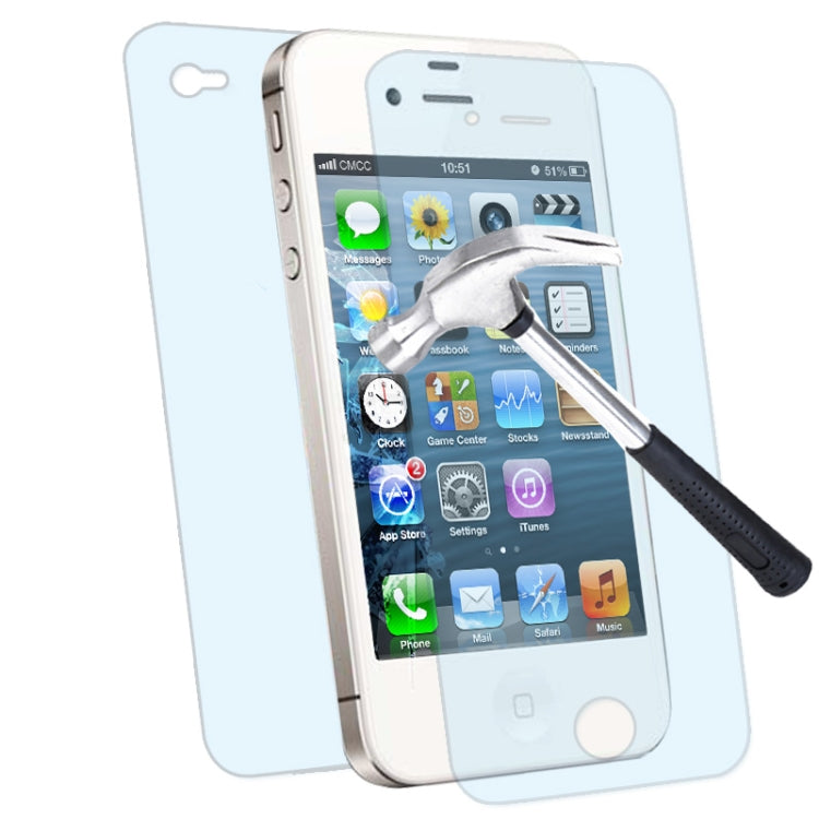 Anti-shock / Shock Absorption (Front Screen + Back Cover) Protection Screen for iPhone 4 & 4S