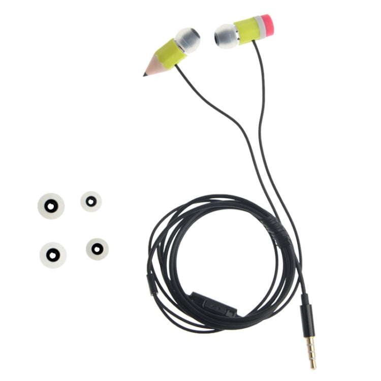 Magic Pencil Stereo In-ear Headphone with Microphone and Control Talk, Suitable for iPhone 5 & 5S & 5C , iPhone 4 & 4S , iPhone 3G & 3GS , iPad , iPod , Mac etc (Green)