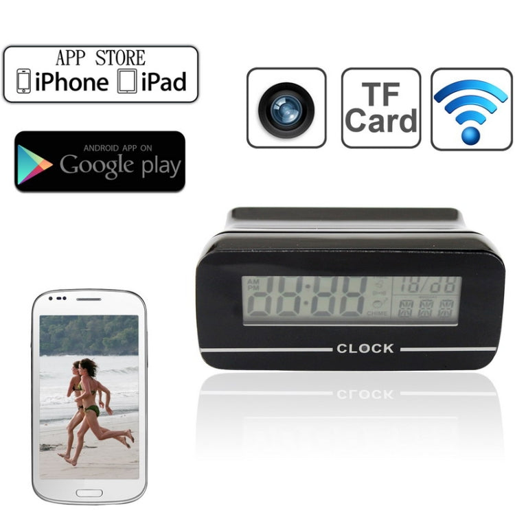 UFO WIFI / IP Camera Table Clock for iPhone 5 & 5C & 5S / iPhone 4 & 4S / iOS Smartphone / Android Smartphone / iPad / Tablet PC