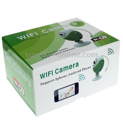 Wifi Point-to-point with Infrared Night Vision Light/ Record / Monitoring Function for Apple iOS and Android 2.3 Version above Mobile Phone and Computer(White)