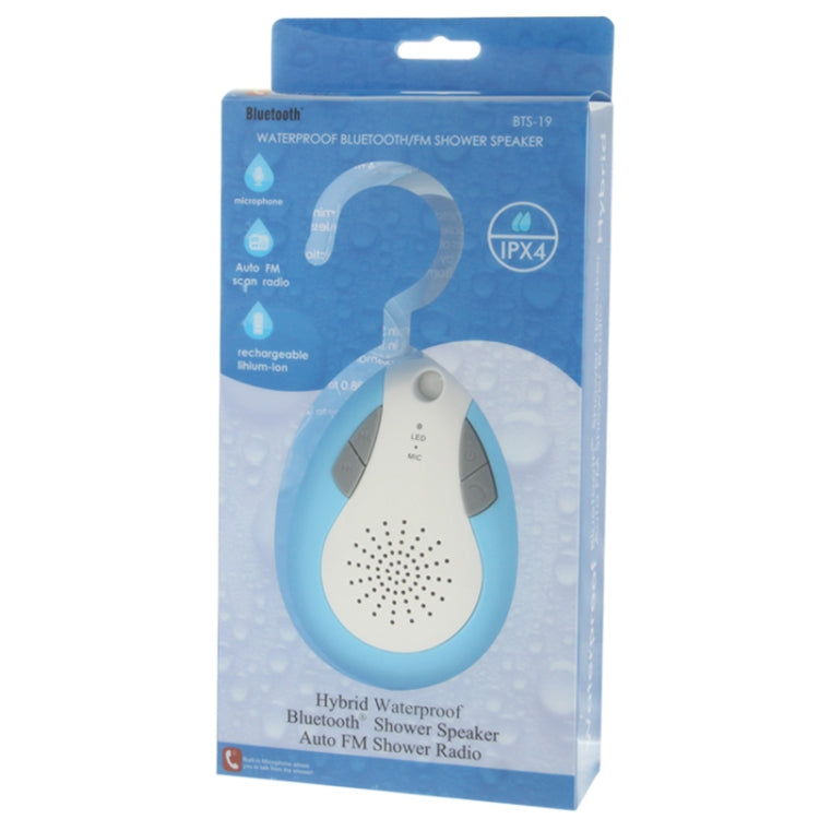 BTS-19 Hybrid Waterproof Bluetooth 3.0 Shower Speaker with Hook, Support FM Radio / Hands-free Function, For iPhone, Galaxy, Sony, Lenovo, HTC, Huawei, Google, LG, Xiaomi, other Smartphones / All Bluetooth Audio Devices