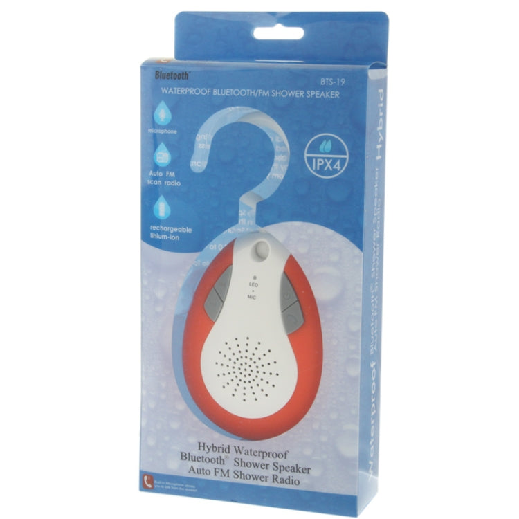 BTS-19 Hybrid Waterproof Bluetooth 3.0 Shower Speaker with Hook, Support FM Radio / Hands-free Function, For iPhone, Galaxy, Sony, Lenovo, HTC, Huawei, Google, LG, Xiaomi, other Smartphones / All Bluetooth Audio Devices