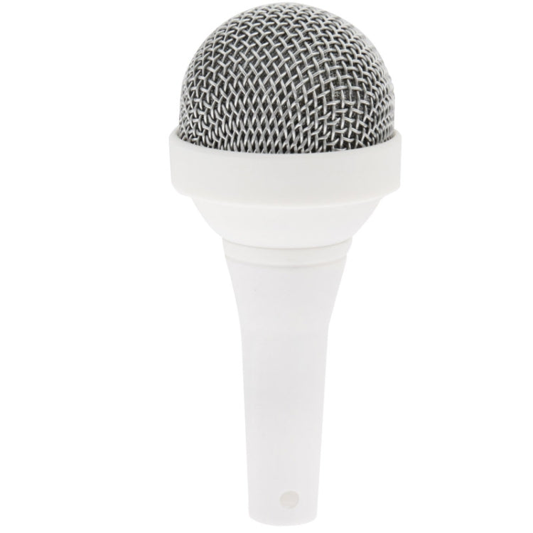 3.5mm Jack Microphone Style Mobile Phone Speaker for iPhone / iPod / iPad(White)