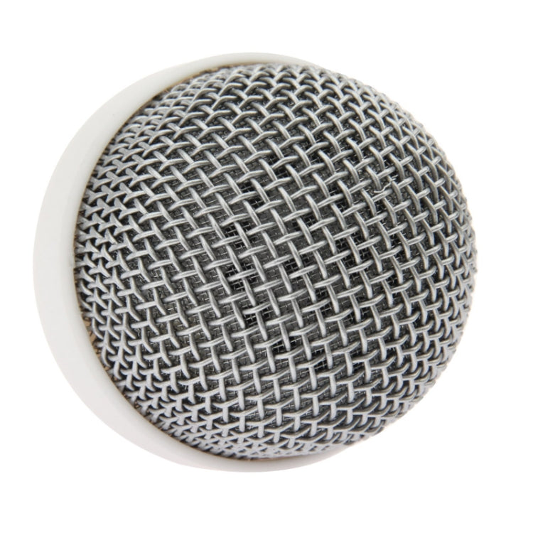 3.5mm Jack Microphone Style Mobile Phone Speaker for iPhone / iPod / iPad(White)