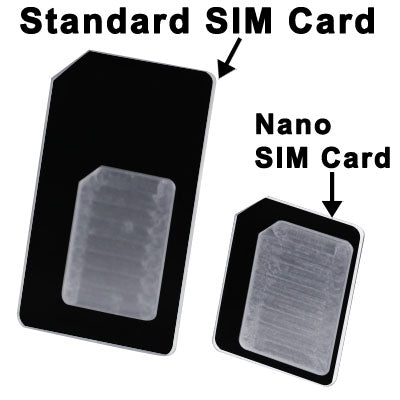 2 in 1 Volcoo Nano SIM Card to Micro SIM Card Adapter +  Nano SIM Card to Standard Sim Card Adapter