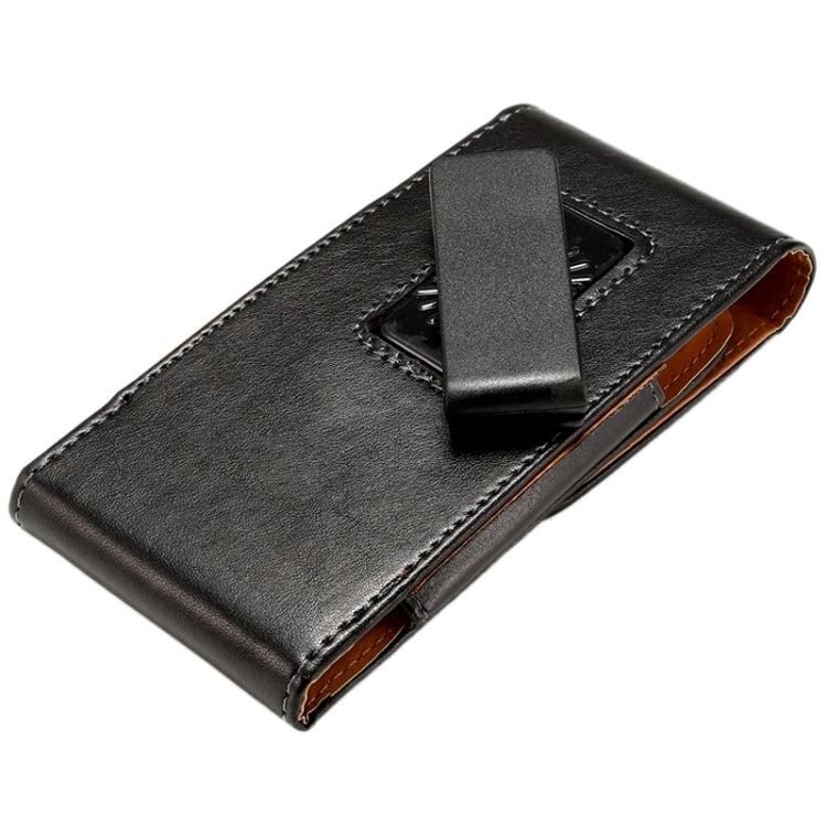 3.5 Inch Universal Lambskin Texture Vertical Flip Leather Case / Waist Bag with Rotatable Back Splint for iPhone 4 & 4S & 3