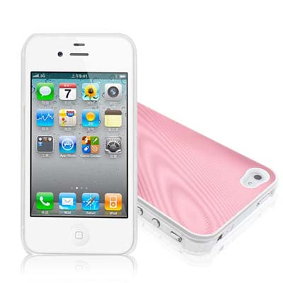 Aluminum Cover Crystal Case for iPhone 4 & 4S