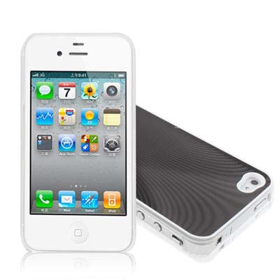 Aluminum Cover Crystal Case for iPhone 4 & 4S
