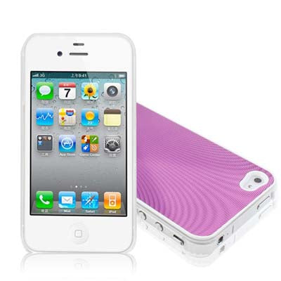 Aluminum Cover Crystal Case for iPhone 4 & 4S