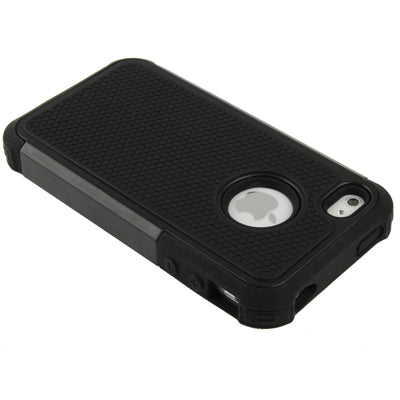 Shock Proof Dual Layer Gel Silicone Hard Plastic Case for iPhone 4 & 4S