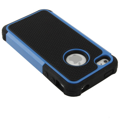 Shock Proof Dual Layer Gel Silicone Hard Plastic Case for iPhone 4 & 4S