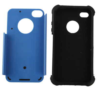 Shock Proof Dual Layer Gel Silicone Hard Plastic Case for iPhone 4 & 4S