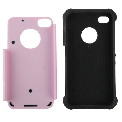 Shock Proof Dual Layer Gel Silicone Hard Plastic Case for iPhone 4 & 4S