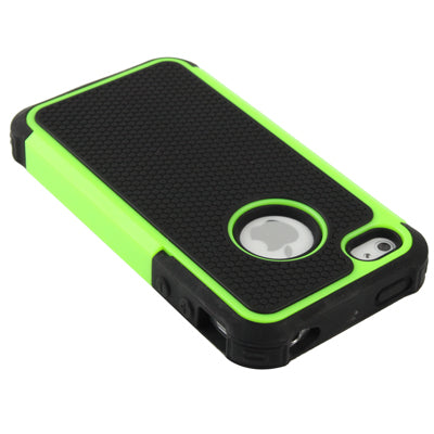 Shock Proof Dual Layer Gel Silicone Hard Plastic Case for iPhone 4 & 4S