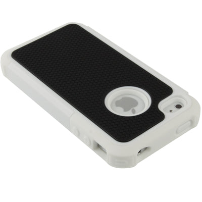 Shock Proof Dual Layer Gel Silicone Hard Plastic Case for iPhone 4 & 4S