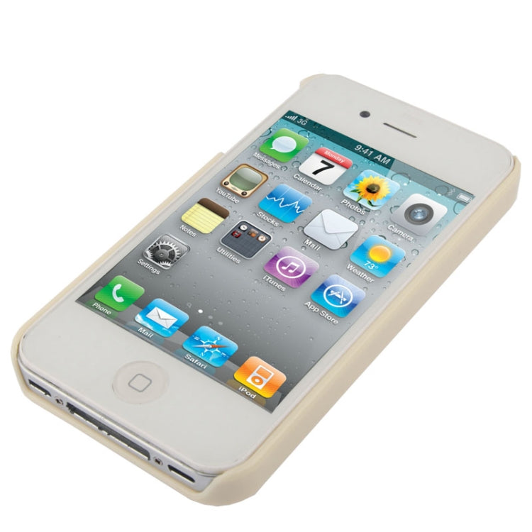 Silver Cross Rivet Plastic Protective Case for iPhone 4 & 4S