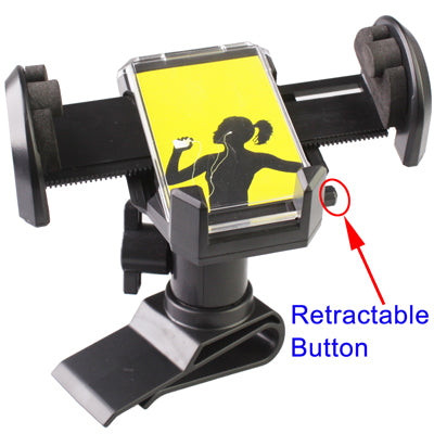 Scalable Car Sun Visor Mount for iPhone 4 & 4S / GPS / PDA / MP3 / MP4(Black)