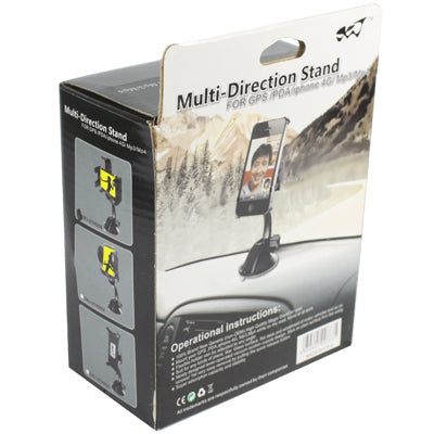 Multi-Directional Stand for iPhone 4 & 4S(Black)