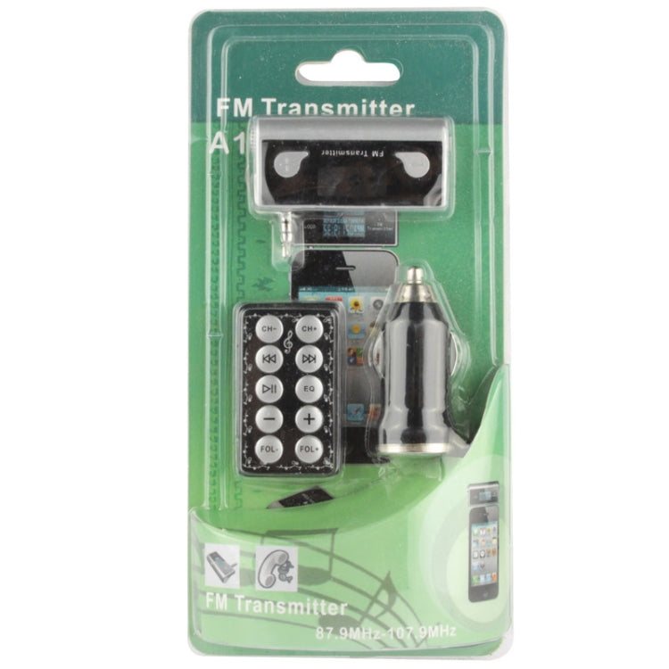 3.5mm Jack 87.5MHz to 108MHz FM Transmitter with Remote Control & Car Charger for iPhone 4 & 4S, iPhone 3G / 3GS, iPhone, iPod(Black)