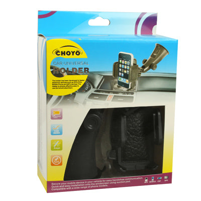 Car Universal Holder for iPhone 4 & 4S/ 3GS/ 3G/ Mobile Phone/ GPS/ PDA/ MP4, Width: 40-92mm(Black)