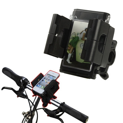 Universal Bicycle Holder for iPhone 4 & 4S/ 3GS/ 3G/ Mobile Phone/ GPS/ PDA/ MP3/ MP4, Width: 45mm-90mm(Black)
