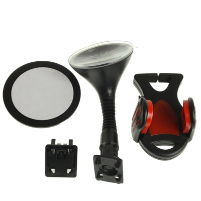 Car Universal Holder for iPhone 4 & 4S / 3GS / 3G / Mobile Phone/ GPS / PDA / MP4, Support 360 Degree Rotation, Width: 38-85mm(Black)