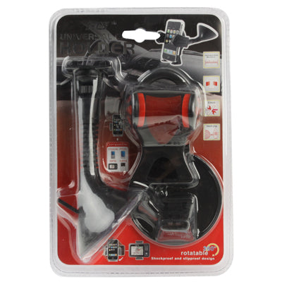 Car Universal Holder for iPhone 4 & 4S / 3GS / 3G / Mobile Phone/ GPS / PDA / MP4, Support 360 Degree Rotation, Width: 38-85mm(Black)