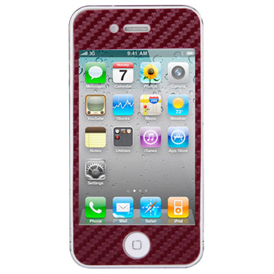 Full Housing Carbon Fiber Skin Sticker for iPhone 4S,