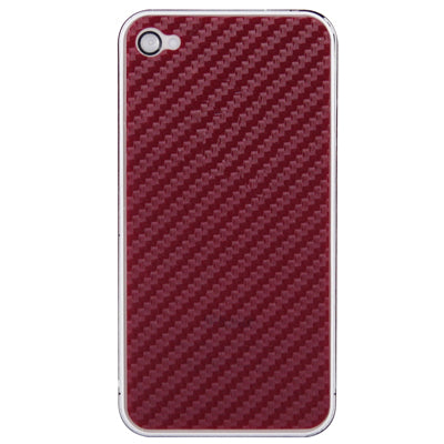 Full Housing Carbon Fiber Skin Sticker for iPhone 4S,