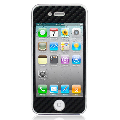 Full Housing Carbon Fiber Skin Sticker for iPhone 4S,