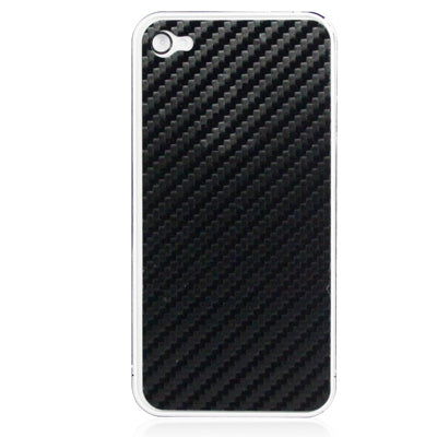Full Housing Carbon Fiber Skin Sticker for iPhone 4S,