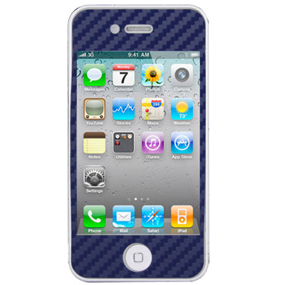 Full Housing Carbon Fiber Skin Sticker for iPhone 4S,