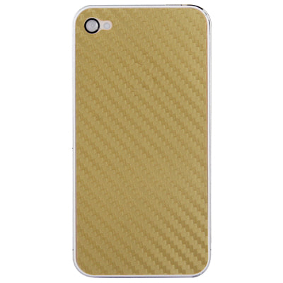 Full Housing Carbon Fiber Skin Sticker for iPhone 4S,