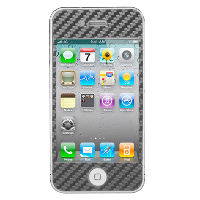 Full Housing Carbon Fiber Skin Sticker for iPhone 4S,