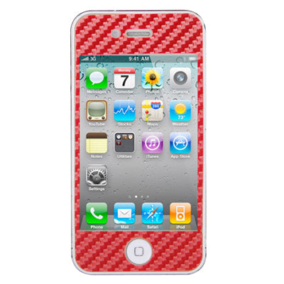 Full Housing Carbon Fiber Skin Sticker for iPhone 4S,
