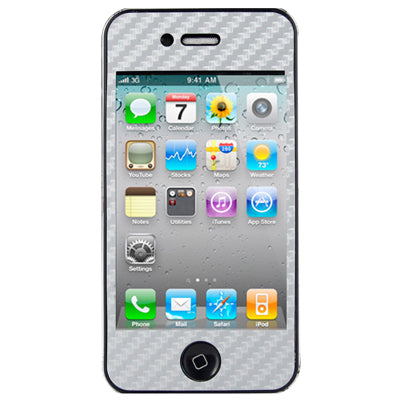 Full Housing Carbon Fiber Skin Sticker for iPhone 4S,