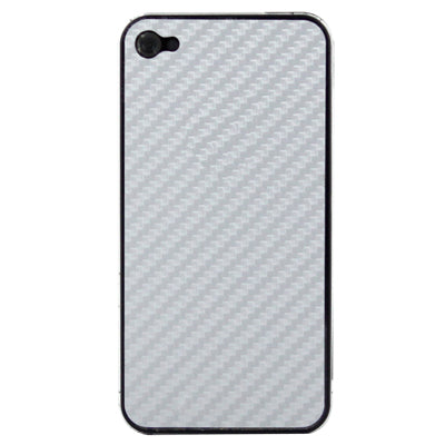 Full Housing Carbon Fiber Skin Sticker for iPhone 4S,