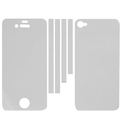 Full Housing Carbon Fiber Skin Sticker for iPhone 4S,