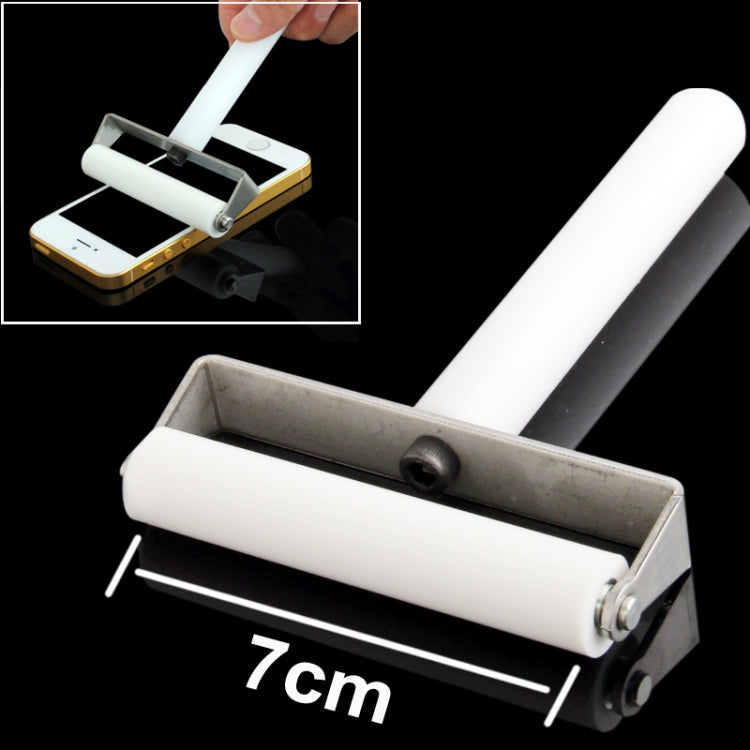 7cm Manual Dust Remove Silicone Roller for iPhone / Galaxy S III / i9300 / S III mini / i8190 / S IV / i9500 / S IV mini / i9190 / i9192(White)