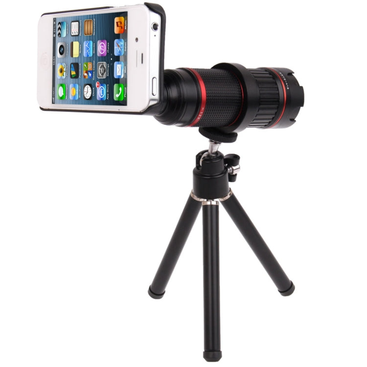 Khama 4-12X Zoom Mobile Phone Telephoto Lense for iPhone 4 & 4S(Black)
