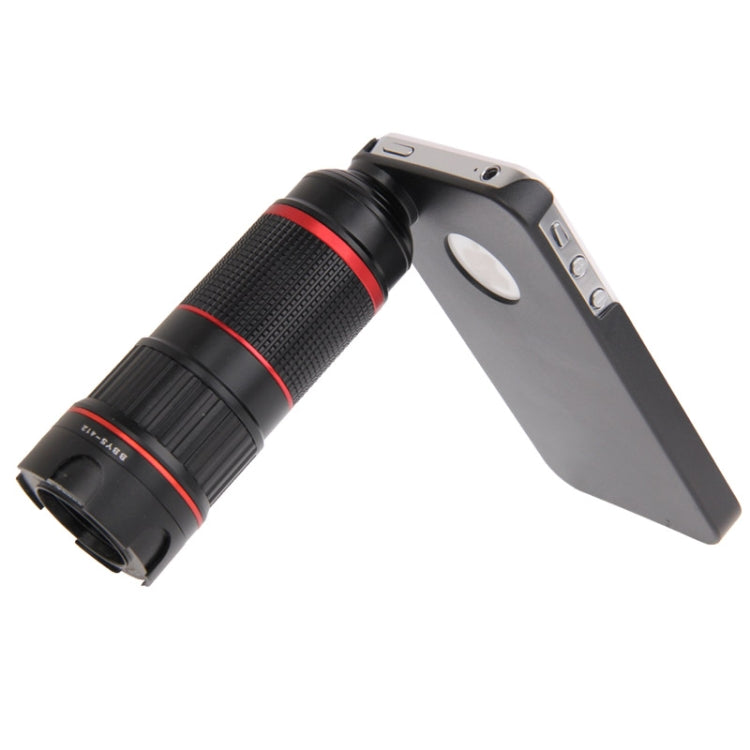 Khama 4-12X Zoom Mobile Phone Telephoto Lense for iPhone 4 & 4S(Black)