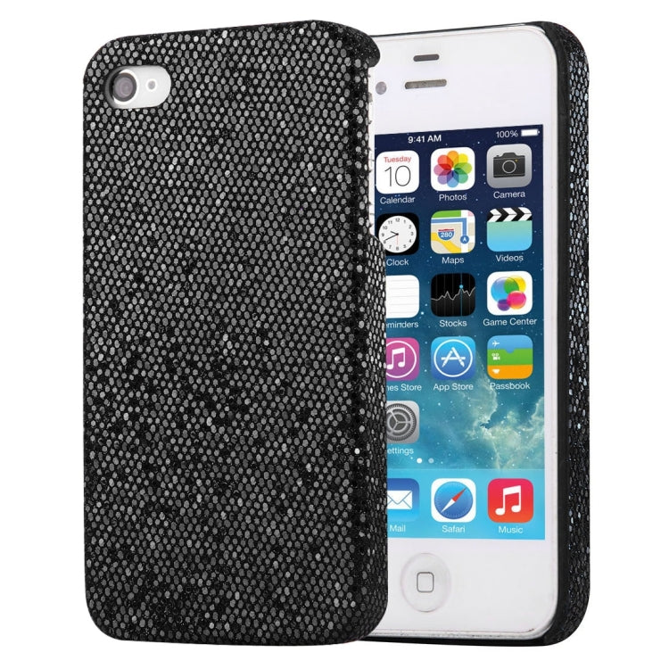 For iPhone 4 & 4S Glitter Powder Skinning Plastic Case
