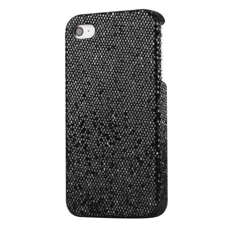For iPhone 4 & 4S Glitter Powder Skinning Plastic Case